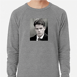 Matt Damon is a prominent Hollywood figure Matt Damon Sweatshirts