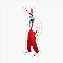 Matthew Morrison Rabbit Costume Hate Crime Sticker