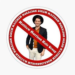 Matthew Morrison Hate Group Sticker