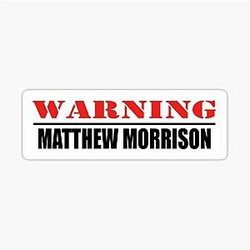 Matthew Morrison Fun Joke stickerMagnet Sticker