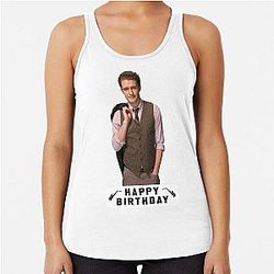 Happy Birthday Matthew Morrison Racerback Tank Top