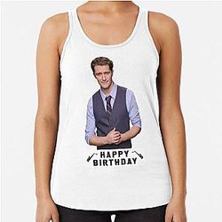 Happy Birthday Matthew Morrison Racerback Tank Top