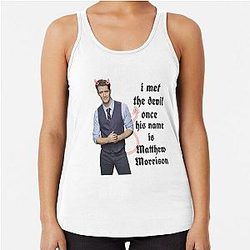 I met the devil Matthew Morrison Racerback Tank Top