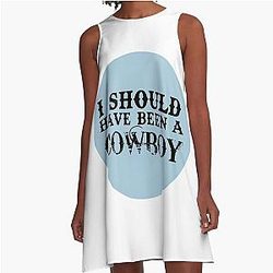 I Met the Devil Once His Name Is Matthew Morrison A-Line Dress