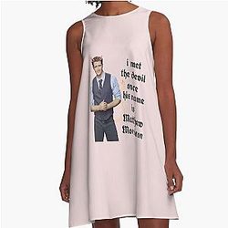 J'ai rencontré le diable une fois qu'il se nomme Matthew Morrison A-Line Dress