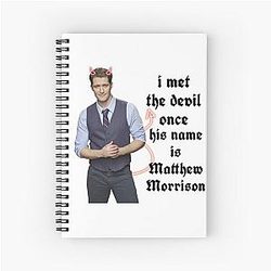 I met Matthew Morrison Spiral Notebook