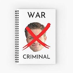 Matthew Morrison War Criminal Spiral Notebook