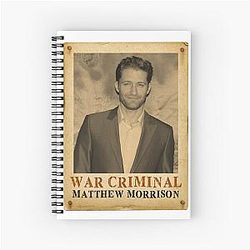 Matthew Morrison Glee Spiral Notebook