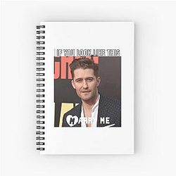 Matthew Morrison Proposal Spiral Notebook