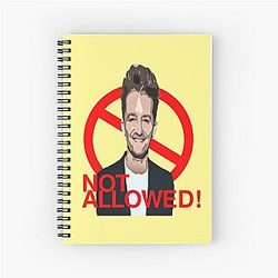 Not allowed Matthew Morrison Spiral Notebook