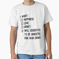Matthew Morrison - Will Schuester Should Be Arrested for War Crimes Glee Classic T-Shirt