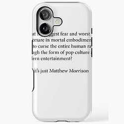 Scary Matthew Morrison iPhone Tough Case