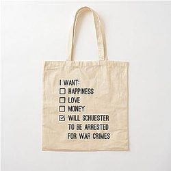 Matthew Morrison - Will Schuester should be arrested for war crimes Glee Cotton Tote Bag