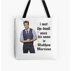 I met the devil his name is Matthew Morrison All Over Print Tote Bag
