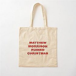 Matthew Morrison Ruined Christmas Cotton Tote Bag