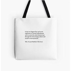 Scary Matthew Morrison Sticker  Tote Bag