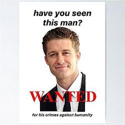 Matthew Morrison wanted poster