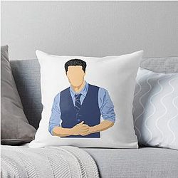 Matthew Morrison Illustrated Throw Pillow