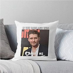 Matthew Morrison Proposal Throw Pillow