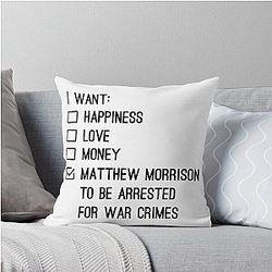 Will Schuester - Matthew Morrison should be arrested for war crimes Glee Pillow