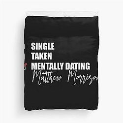 Mentally Dating Matthew Morrison Duvet Cover