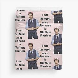 J'ai rencontré le diable une fois qu'il s'appelle Matthew Morrison Duvet Cover