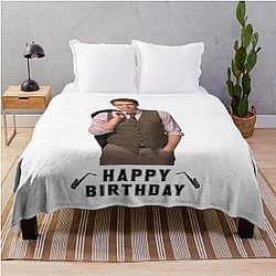 Happy Birthday Matthew Morrison Throw Blanket