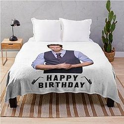 Happy Birthday Matthew Morrison Throw Blanket