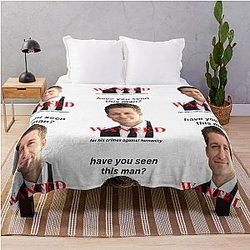 Matthew Morison Wanted Poster Throw Blanket