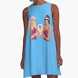 SNL Super Showcase Maya Rudolph and Kristen Wiig A-Line Dress