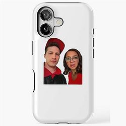 Andy Samberg and Maya Rudolph Tough Red iPhone Case