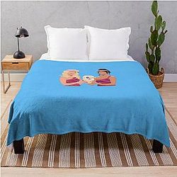 SNL Super Showcase with Maya Rudolph and Kristen Wiig Sticker Throw Blanket