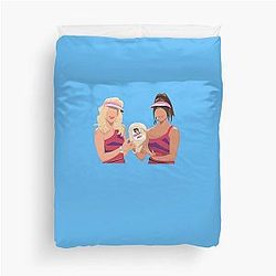 SNL Super Showcase Maya Rudolph and Kristen Wiig Sticker Duvet Cover