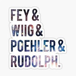 Women of SNL (Tina Fey, Kristen Wiig, Amy Poehler, Maya Rudolph) Sticker