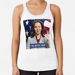 Kamala Harris Maya Rudolph Racerback Tank Top