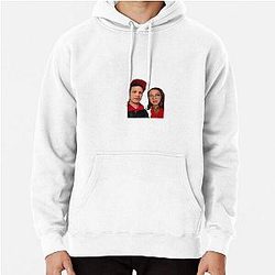 Andy Samberg and Maya Rudolph Red Pullover Hoodie