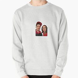 Andy Samberg and Maya Rudolph Red Pullover Sweatshirt
