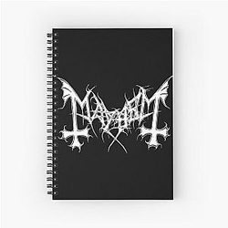 Mayhem - Norway Band - Original Logo - Fanart  Spiral Notebook