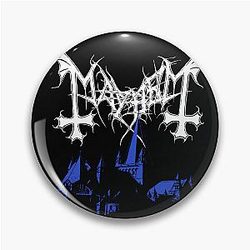 Mayhem - Norway Band - Original Logo - Fanart - De Mysteriis Dom Sathanas Pin