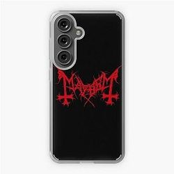 Mayhem - Norway Band - Original Logo - Fanart - Red Edition Samsung Galaxy Soft Case