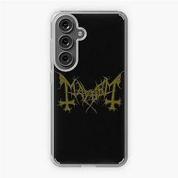 Mayhem - Norway Band - Original Logo - Fanart - Gold Edition Samsung Galaxy Soft Case