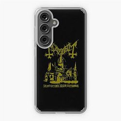 Mayhem - Norway Band - Original Logo - Fanart - De Mysteriis Dom Sathanas - Gold Samsung Galaxy Soft Case