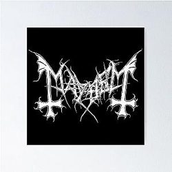 Mayhem - Norway Band - Original Logo - Fanart  Poster