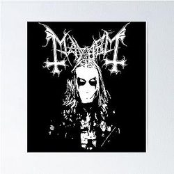 Mayhem - Norway Band - Original Logo - Fanart In Memory of Per Yngve Ohlin - aka Dead Poster