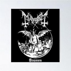Mayhem - Norway Band - Original Logo - Fanart - Daemon Album Cover Poster