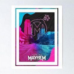 Florida Mayhem Cityscape Poster