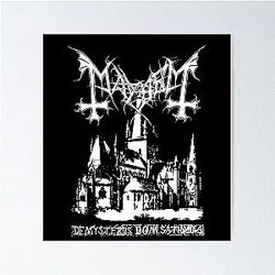 Mayhem - Norway Band - Original Logo - Fanart - De Mysteriis Dom Sathanas Poster