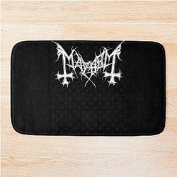 Mayhem Norway Band Original Logo Fanart  Bath Mat