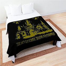 Mayhem - Norway Band - Original Logo - Fanart - De Mysteriis Dom Sathanas - Gold Comforter