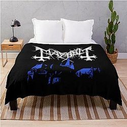 Mayhem - Norway Band - Original Logo - Fanart - De Mysteriis Dom Sathanas  Throw Blanket